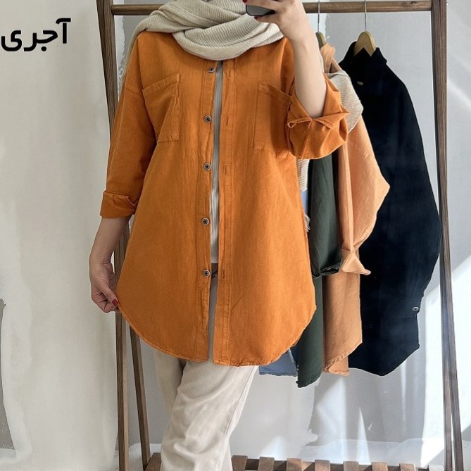 شومیز مانتویی زنانه تابستانه نخی
