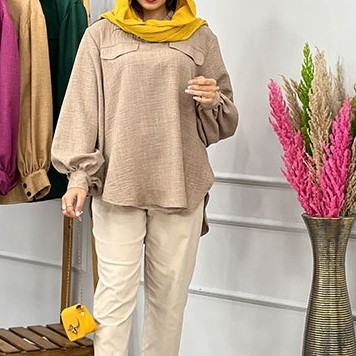 مانتو شومیزی تابستانی جلوبسته